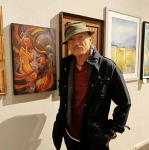Zolly, Adriano Zamuner, davanti alle sue opere